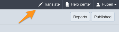 Translate button